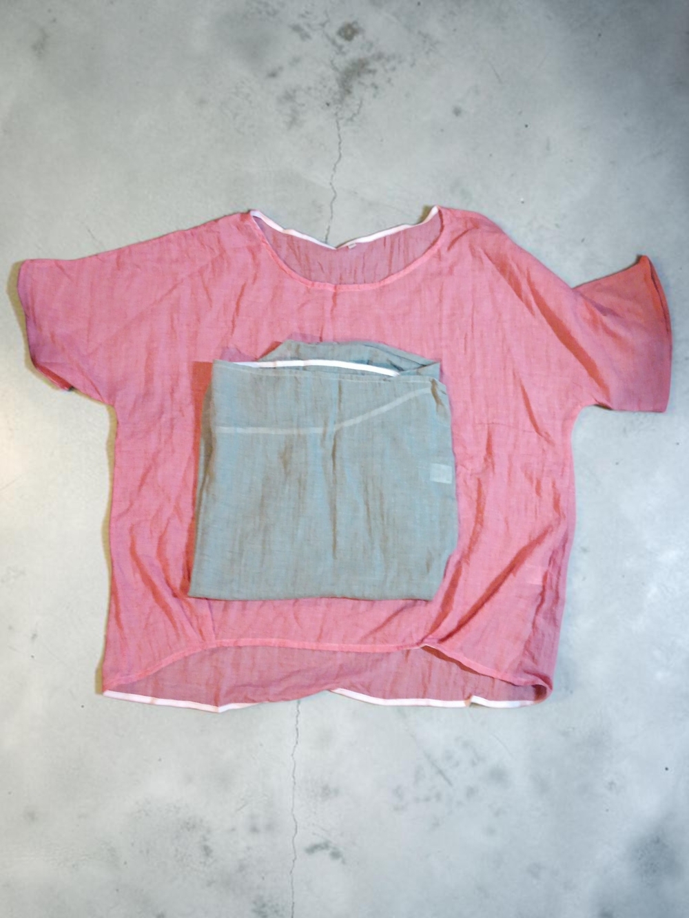 NEW Women's Relaxed Linen Top in Dusty Pink Sjze 3X 2 Pack